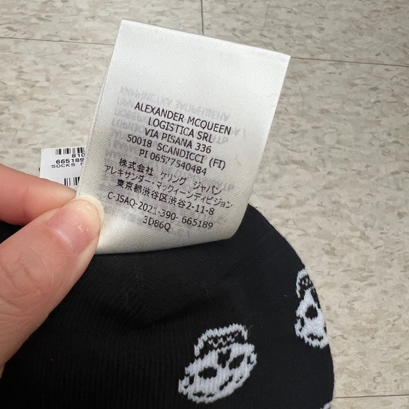 Alexander McQueen Intarsia Crew Socks - Picture 5 of 8